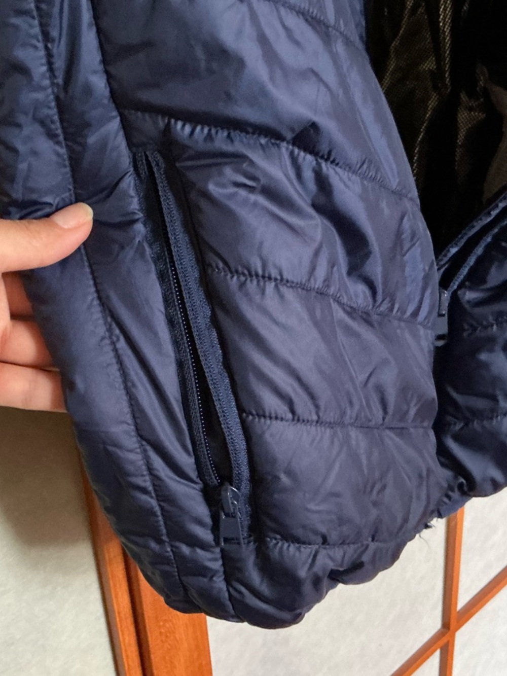 Heated Puffer Vest Navy Medium - Picture 5 of 6